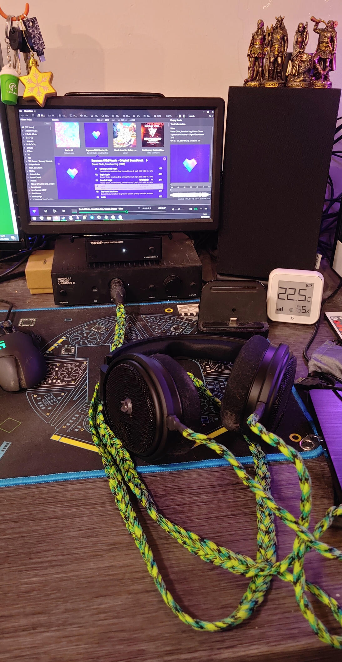 Setup ca. 2026 (better sound, and way more dusty)